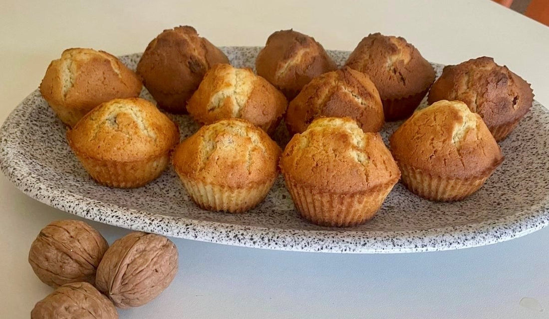 Muffin Senza Glutine con Chufa, Noci e Mandorle (100% vegetali)