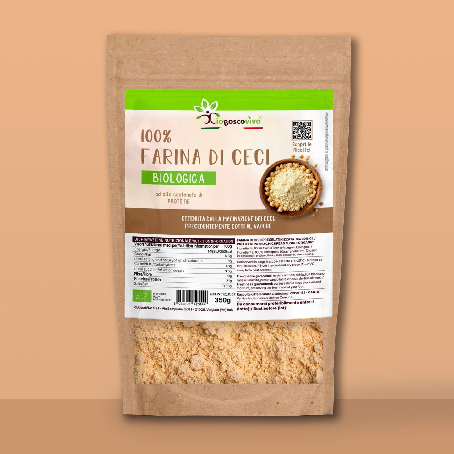 100% Farina di ceci BIO - 350g