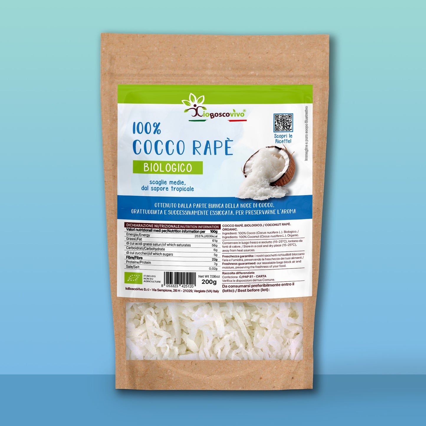 100% Cocco rapè BIO - 200g