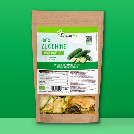 100% Zucchine disidratate a rondelle BIO - 200g