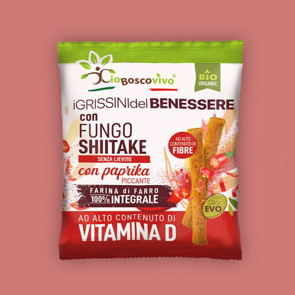 Grissini - Paprika piccante & Shiitake - IoBoscoVivo Srl